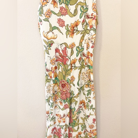 [Zara] Floral Wide Leg Romper Jumpsuit S - Picture 5 of 9